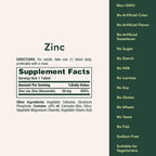 Nature’s Choice Zinc 25mg, Immune System & Antioxidant Support Supplement - Promotes Healthy Skin,  100 Vegetarian Tablets