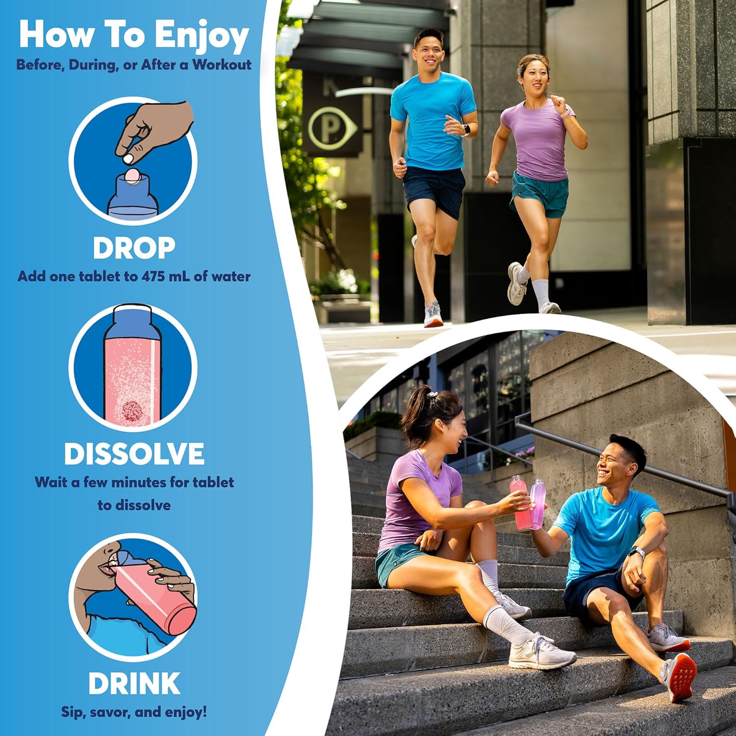 Nuun Sport Electrolyte Tablets – 4 Flavour Variety Pack – 40 Servings