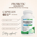 PROBIOTIC 60 BILLION CFU : GUT HEALTH SUPPLEMENT